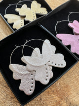 Sinisiipi korvakorut