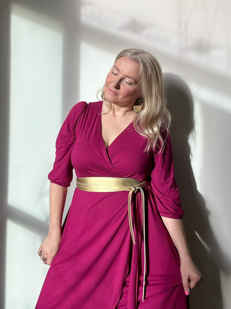 Kiedo Wrap Belt Metallic Pink - pre-order