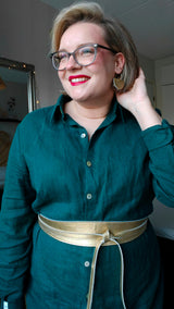 Kiedo Wrap Belt Metallic Pink - pre-order